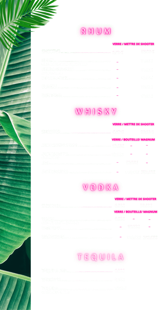 MENU WOODEN9